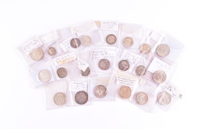 Lot 126 - A collection of shillings and sixpences