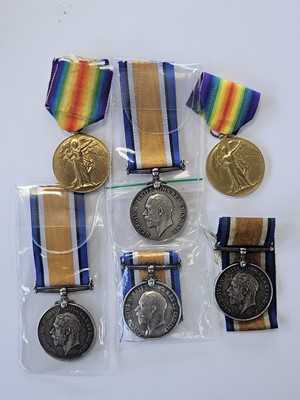 Lot 64 - Six single WW1 medals