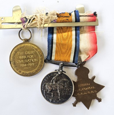 Lot 514 - Royal Engineers WW1 Medal Trio and a large accumulation of military badges