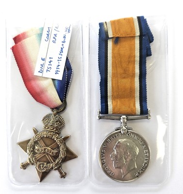 Lot 76 - WW1 medal pair