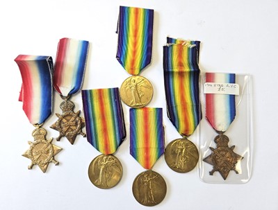 Lot 81 - First World War, Single Campaign medals.