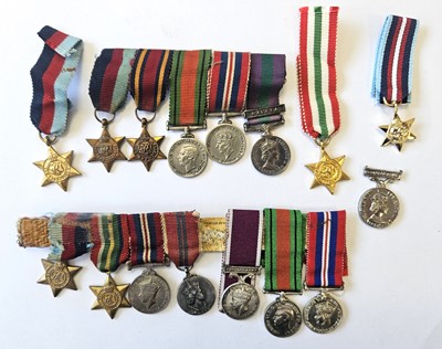 Lot 106 - A collection of Second World War and later miniature medals