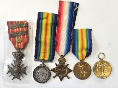 Lot 93 - Group of WW1 medals