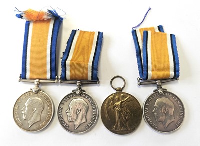 Lot 94 - Four WW1 Scottish Regiment medals