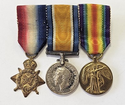 Lot 102 - WW1 miniature medal trio