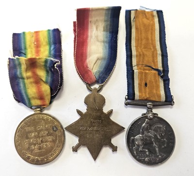 Lot 103 - WW1 King's Royal Rifle Corps medal trio