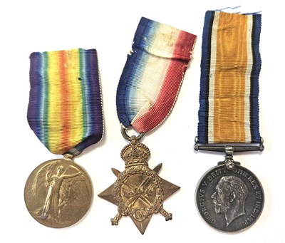 Lot 103 - WW1 King's Royal Rifle Corps medal trio