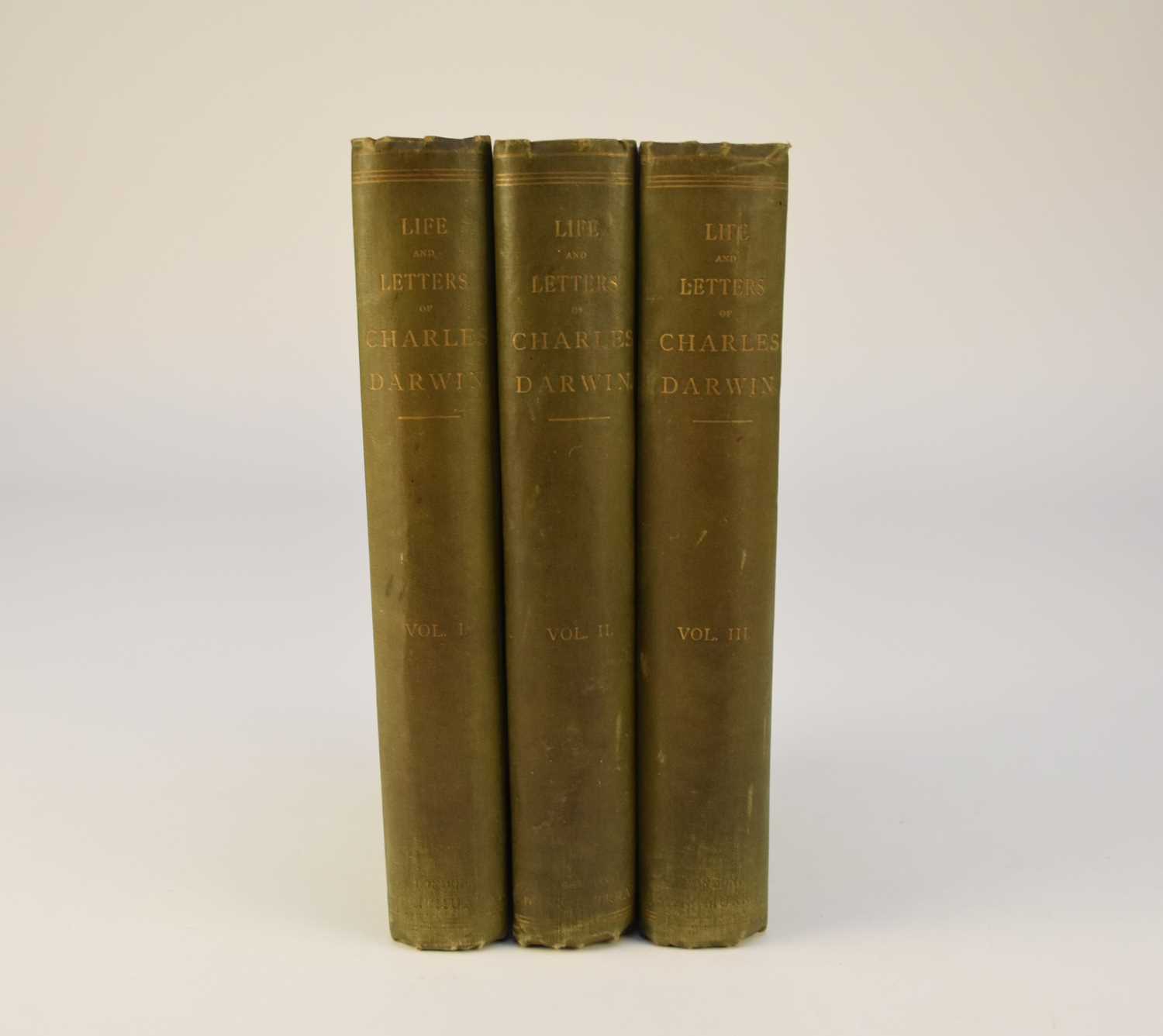 Lot 1004 - DARWIN, Francis, The Life and Letters of Charles Darwin, including an Autobiographical chapter, 3 vols, 1st edition 1887