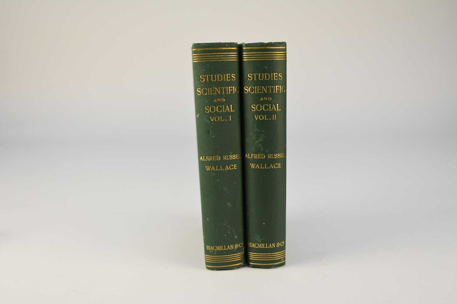 Lot 1006 - WALLACE, Alfred Russel. Studies Scientific and Social. 2 vols, 1st edition 1900 (2)