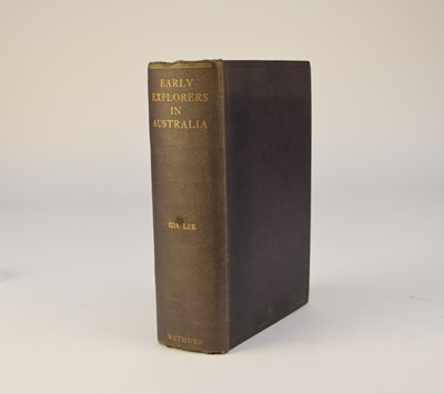 Lot 1010 - LEE, Ida, Early Explorers in Australia, 1925. With other books, including geology and evolution (2 boxes)