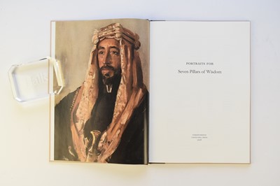 Lot 1018 - LAWRENCE OF ARABIA. Portraits for Seven Pillars of Wisdom. Folio, Castle Hill Press, Fordingbridge, 2008. Limited edition no 129 of 220 copies.