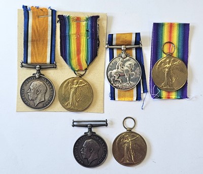 Lot 112 - Three WW1 medal pairs