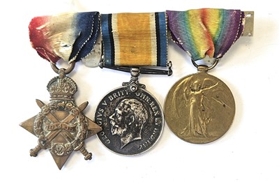 Lot 116 - First World War Royal Fusiliers medal trio