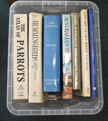 Lot 1074 - PARROTS. A collection of books on parrots, many large format, including ALDERTO, Dr David, Atlas of Parrots, folio, 1991 (3 boxes)