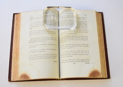 Lot 1084 - DEFOE, Daniel, The Whole Life and Strange Surprising Adventures of Robinson Crusoe, of York, Mariner. 2 vols. Logographic Press 1785. One plate in each vol. Contemporary diced calf.