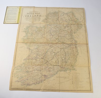Lot 1086 - MOGG'S POSTAL DISTRICT  & Cab Fare Map of London. Hand coloured on linen, dated by hand 1867. 615 mm x 830 mm.