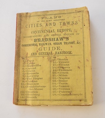 Lot 1091 - BRADSHAW'S Plans of the Most Important Cities and Towns of Continental Europe. 28 folding plans, yellow printed wrappers. No date, circa 1870?