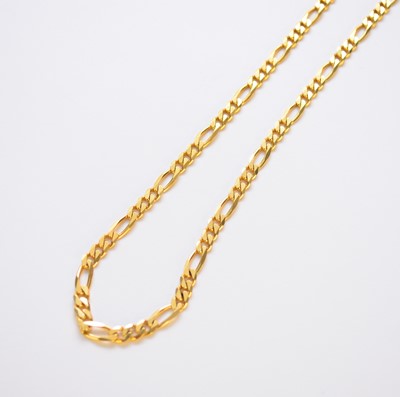 Lot 187 - A 9ct gold chain necklace