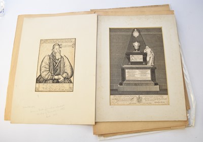 Lot 1101 - WORCESTERSHIRE EPHEMERA. Circa 20 portraits of Worcester bishops and circa 25 prints, mainly topographical