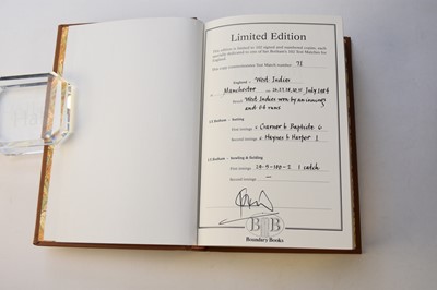 Lot 1109 - BOTHAM, Ian, My Autobiography, Signed limited edition no 71/102, 1994. Full brown morocco in slipcase; BOYCOTT, Geoffrey, The Autobiography. Signed limited edition