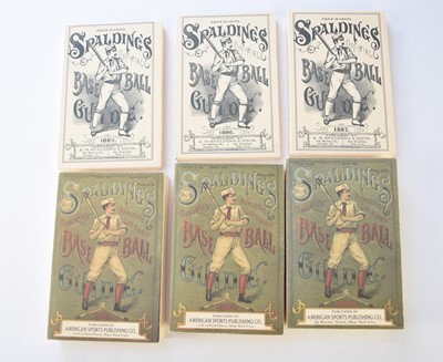Lot 1114 - SPALDING's OFFICIAL BASEBALL GUIDE, 1876-1905. Facsimile reprints 1988-91. The first 31 issues