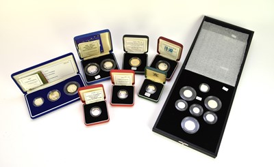 Lot 215 - A collection of U.K. Royal Mint silver proof piedfort coinage