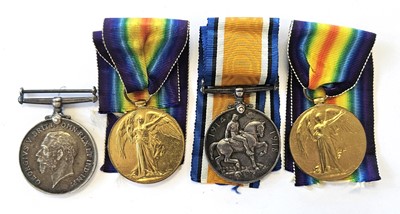 Lot 123 - Two First World War Medal pairs