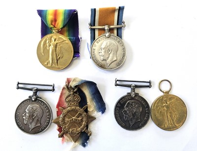 Lot 124 - Three WW1 medal pairs