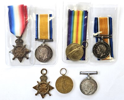 Lot 125 - WW1 medals including a trio