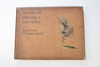 Lot 1073 - BADEN-POWELL, Major-General R S S, Sketches in Mafeking and East Africa. Oblong 4to 1907. Inscribed by the author
