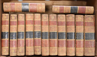 Lot 23 - ANDERSON, Robert,  A Complete Edition of the Poets of Great Britain.  13 vols 1795.  Full contemporary mottled calf with red and black title labels.  (13) (box)