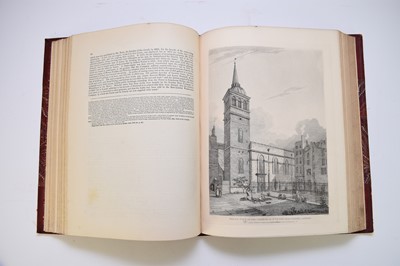 Lot 1133 - WILKINSON, Robert (publisher) Londina Illustrata, 2 vols folio, 1819-25. With 205 engraved plates. Half red morocco, marbled boards, top edge gilt (2)