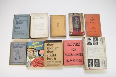 Lot 1148 - DUST JACKETS. A collection of 46 books in dust jackets, all pre-1950, most from the 1920s and 1930s.