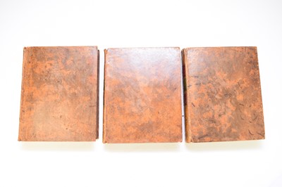 Lot 1151 - WARTON, Thomas. History of English Poetry, 3 vols. 4to, 1775-81. Contemporary calf. With Observations on the Fairy Queen of Spencer. 2 vols, 2nd edn 1762. Contemporary diced calf, all edges gilt (5)