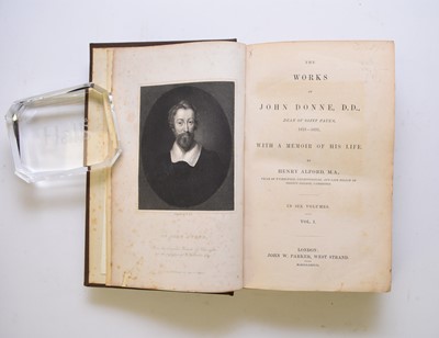 Lot 17 - DONNE, John, Works, 6 vols 1839. Modern cloth with leather labels (6)