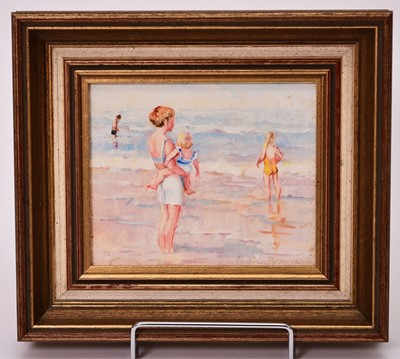 Lot 298 - Pauline Brown (b.1926) Three Beach Scenes