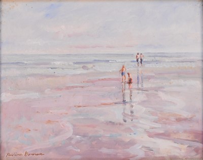 Lot 298 - Pauline Brown (b.1926) Three Beach Scenes