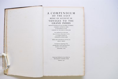 Lot 1175 - GOLDEN COCKEREL PRESS. A Compendium of the East, being an account of Voyages to the Grand Indies.