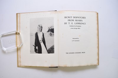 Lot 1171 - GOLDEN COCKEREL PRESS. Lawrence, T E, Secret Despatches from Arabia. 4to 1939. No 885/1000