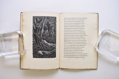 Lot 1178 - GOLDEN COCKEREL PRESS. Gray's Elegy, with 8 engravings by Gwenda Morgan. 1946. No. 46/80 specially bound copies out of a total edition of 750.