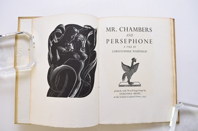 Lot 1182 - GOLDEN COCKEREL PRESS, Roses of Sharon, 1937, 12 wood engravings by Mary Groom.