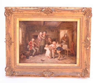 Lot 333 - John Massey Wright (1777-1866) Interior scene, Family Party