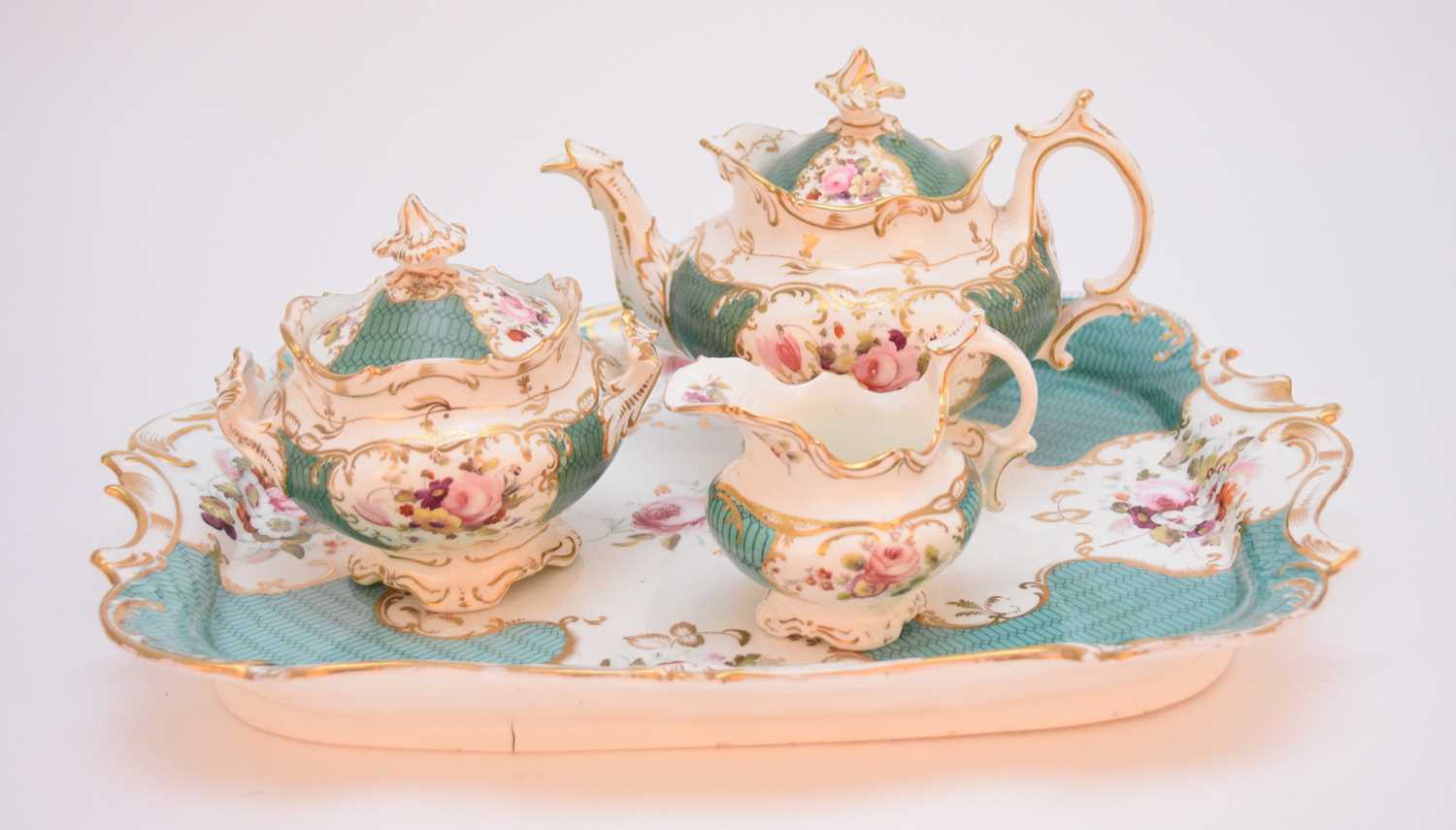Lot 35 - Coalport cabaret service, circa 1835