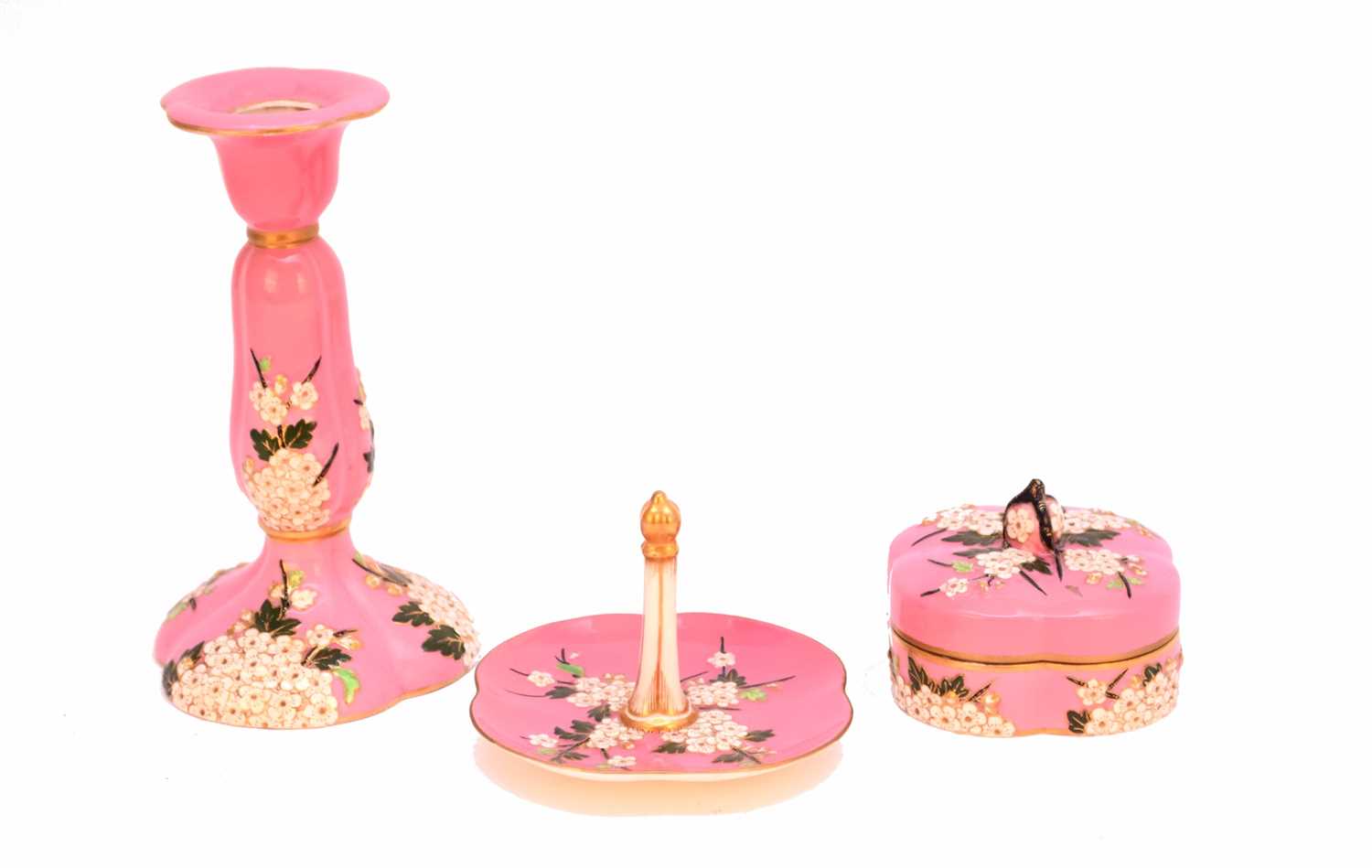 Lot 38 - Coalport part dressing table set, circa 1882