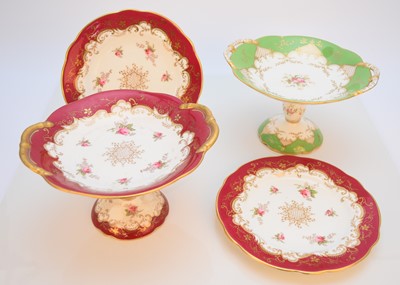 Lot 120 - Coalport dessert service and part tea service