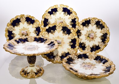 Lot 183 - Coalport dessert service, circa 1891-1919