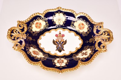 Lot 190 - Important Coalport dessert dish from the Nicholas I Service, circa 1845