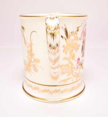 Lot 193 - Rare Coalport presentation loving cup, circa 1860