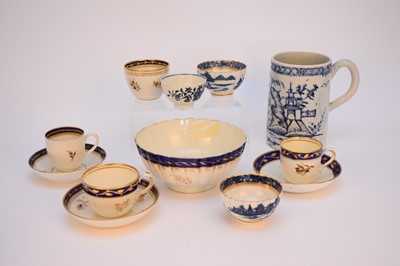 Lot 32 - A group of Caughley porcelain, late 18th century