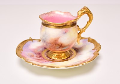 Lot 194 - Coalport cabinet cup and saucer, early 20th century